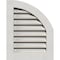 Ekena Millwork Quarter Round Top Right Western Red Cedar Gable Vent w/1" x 4" Flat Trim Frame, 08"W x 20"H GVWQR08X2001RFPWR - alternate 1